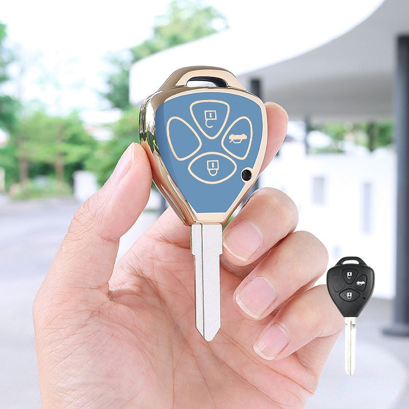 Carsine Toyota Scion Car Key Case Golden Edge B / Grey / Key case