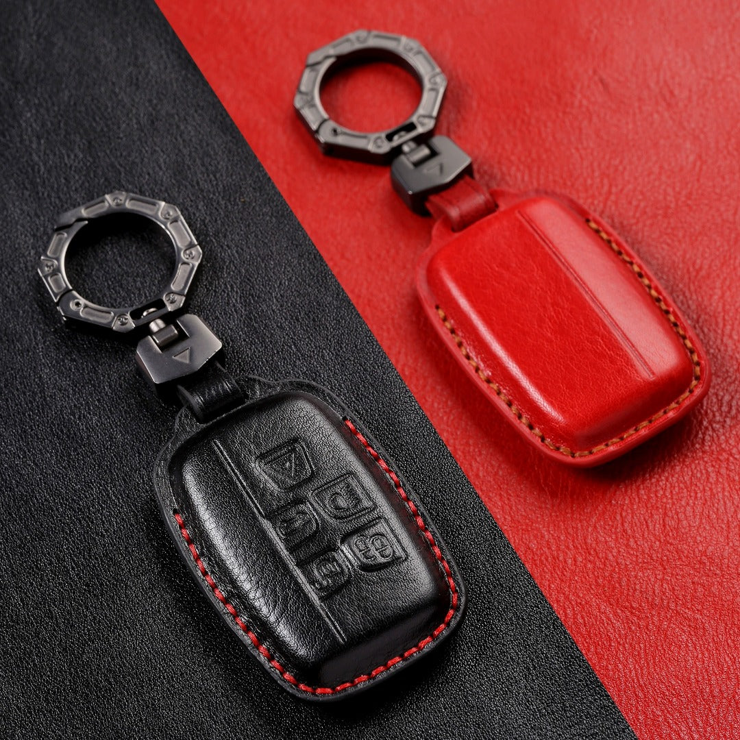 Land Rover/Jaguar Leather Key Cover | Handmade Full-Grain | Precision Fit 2010-2025 Models