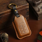 Honda CRV Lingpai XRV Civic Accord Guandao Fit Leather Car Key Cover 2,3,4,5,6 Button