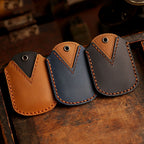 Toyota Autoschlüsselhülle aus Leder mit 3 Tasten