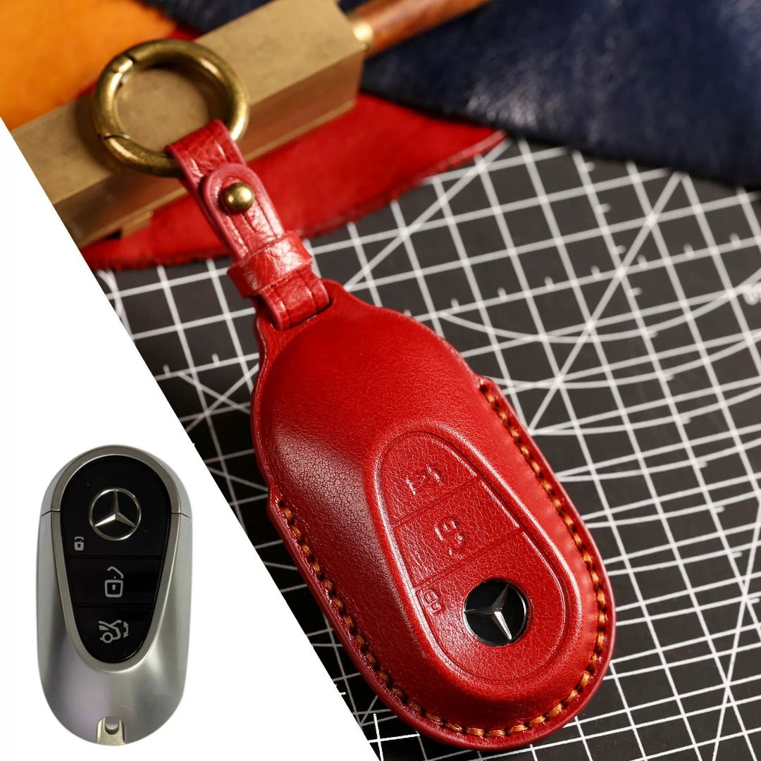 Luxury Mercedes-Benz/Maybach Leather Key Cover | Premium Protection for All Models
