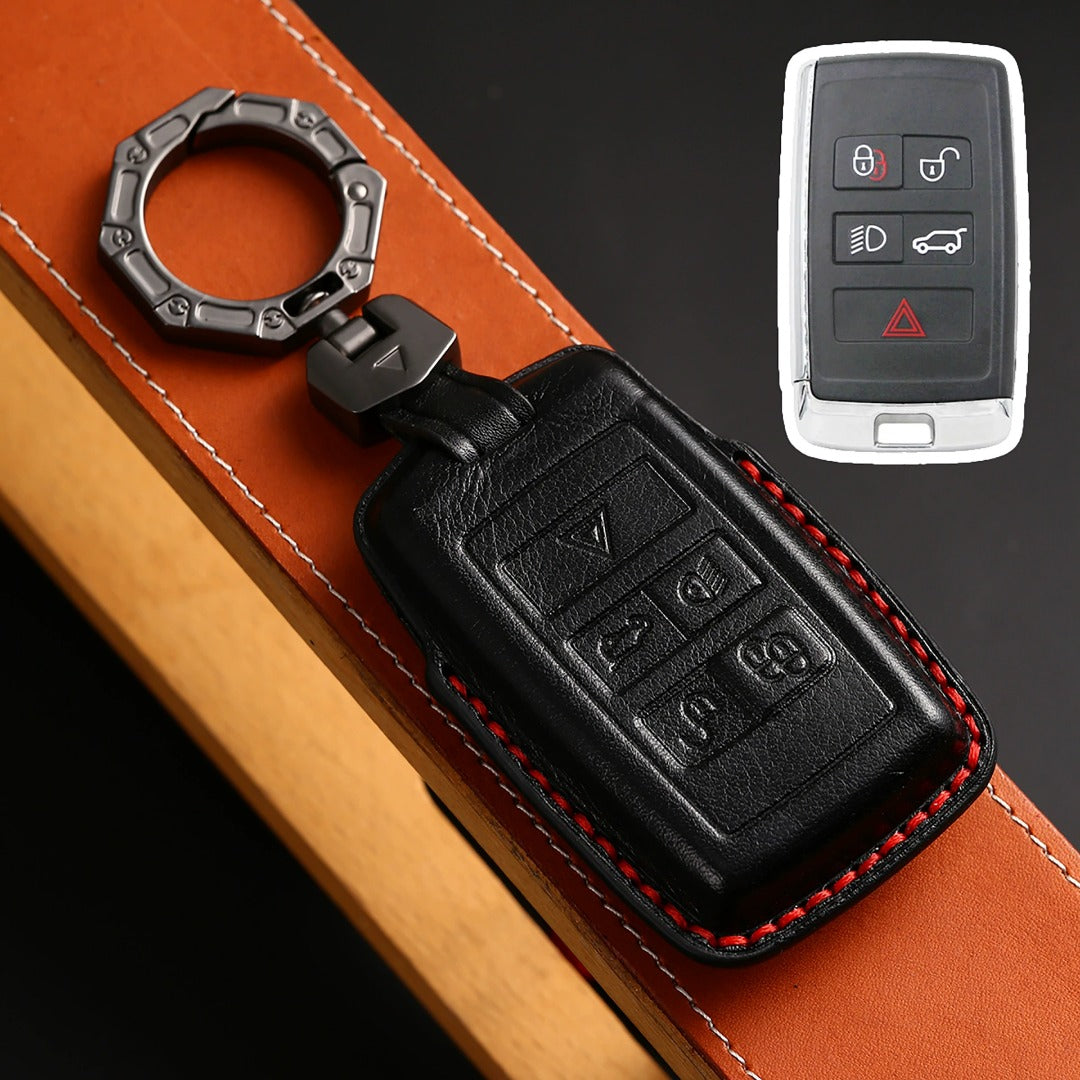 Land Rover/Jaguar Leather Key Cover | Handmade Full-Grain | Precision Fit 2010-2025 Models