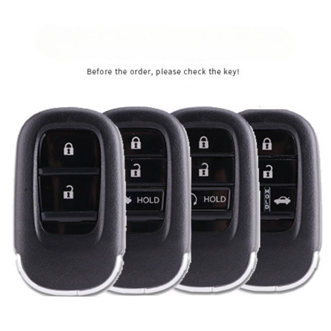 Étui en cuir pour clé de voiture Honda Civic (2, 3 ou 4 boutons)