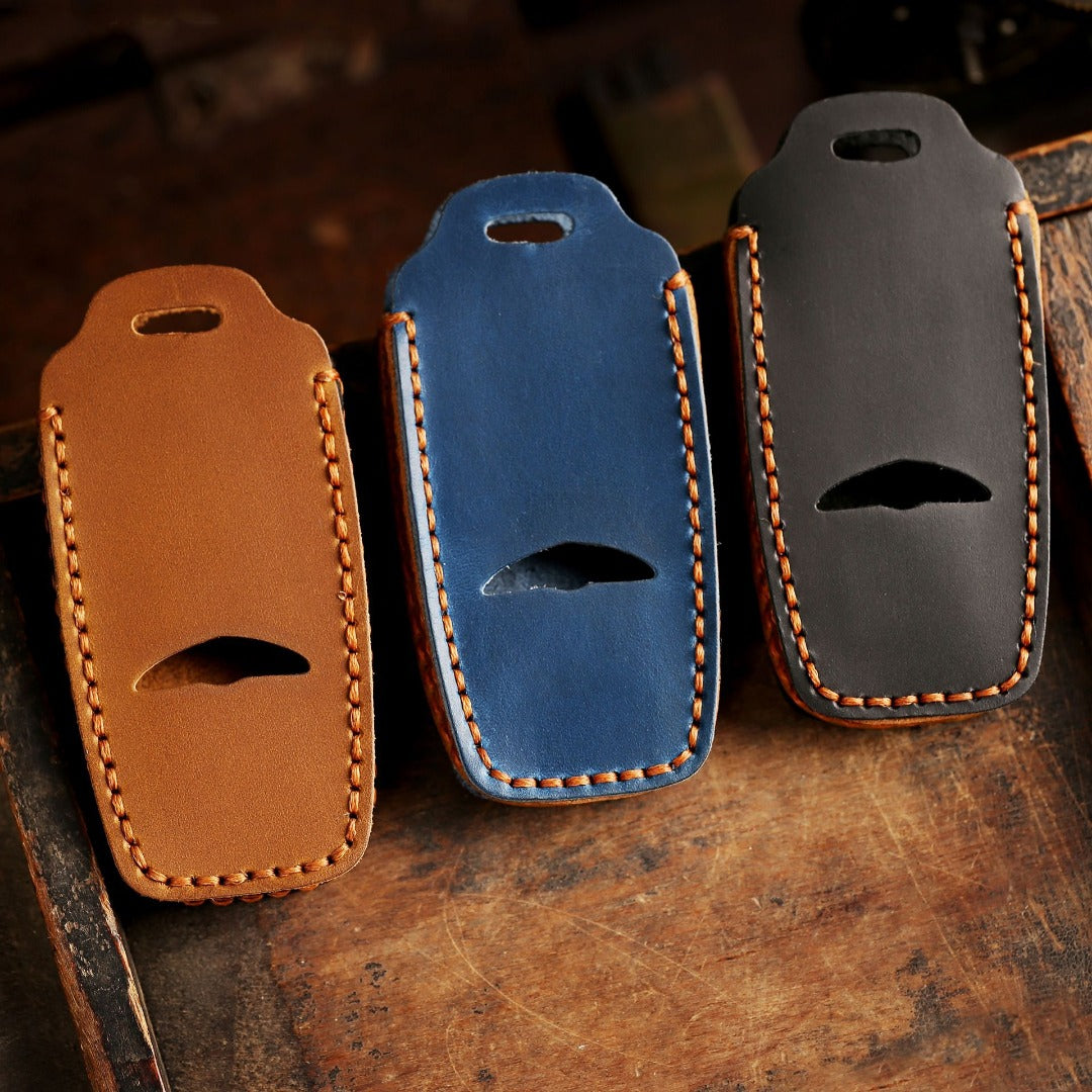 Étui en cuir pour clé de voiture Genesis GV70 GV80 G90 (4, 6 ou 8 boutons)