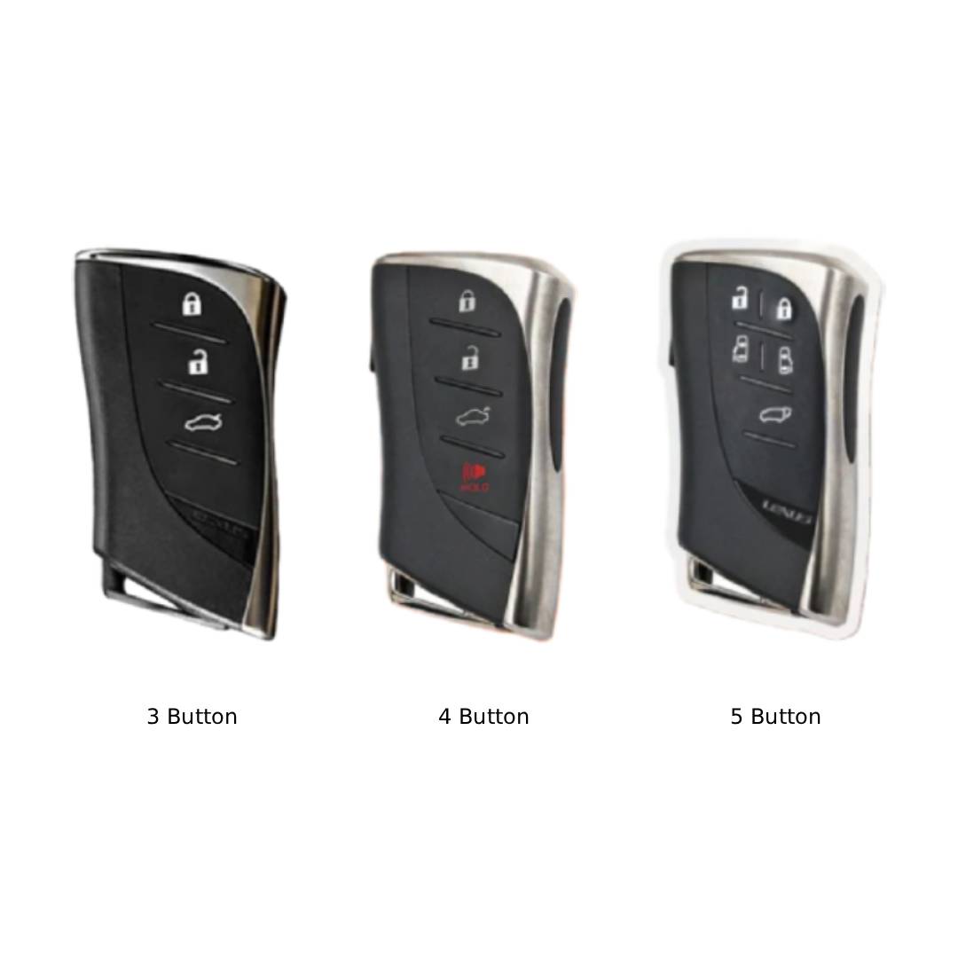 Lexus ES200 RX/ES300 NX200 LM350h LM500 Leder-Autoschlüsselhülle mit 3, 4 und 5 Tasten