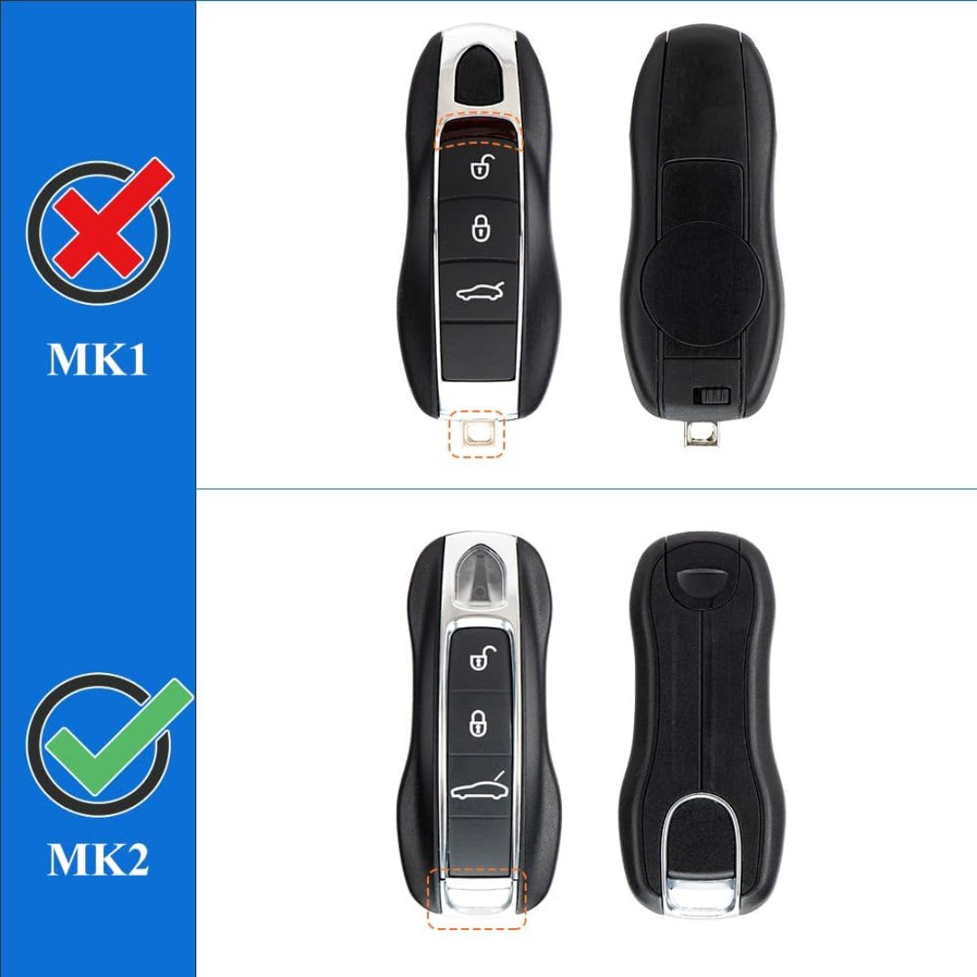 Porsche Key Shell Replacement 3-Piece Painted Key Fob Cover Shell