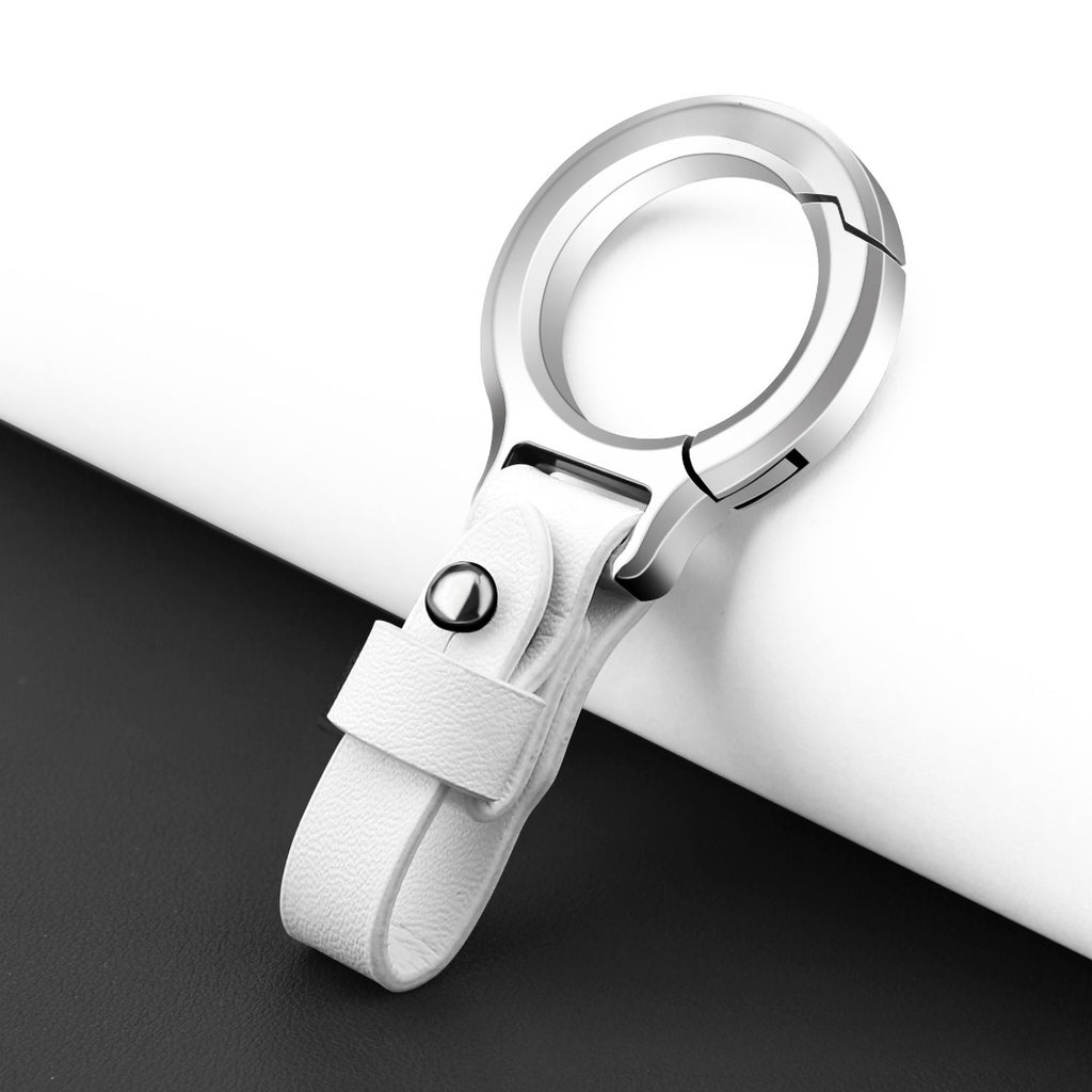 Schlüsselanhänger aus Rindsleder (Oberseite)