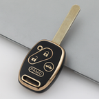 Carsine Honda Acura Car Key Case Golden Edge Black / Key case