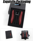 Étui en cuir pour clé Porsche 