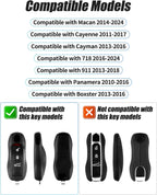 Étui en cuir pour clé Porsche 