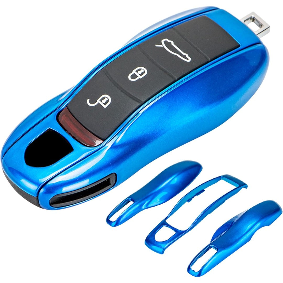 Porsche Key Shell Replacement 3-Piece Painted Key Fob Cover Shell