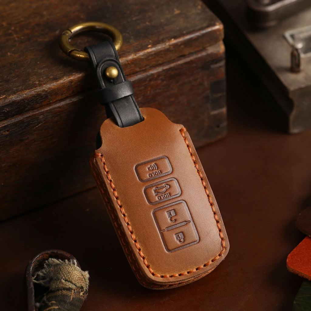 Toyota Camry Leder-Autoschlüsselhülle mit 4 Tasten