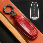 Ford Edge Explorer Lincoln MKT 2017 Navigator Leather Car Key Cover 5 Button