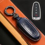 Ford Edge Explorer Lincoln MKT 2017 Navigator Leather Car Key Cover 5 Button