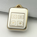 Carsine Ford Car Key Case Golden Edge White / Key case