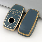 Carsine Mercedes Benz Car Key Case Golden Edge Grey / Key case