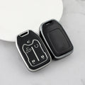 Carsine GMC Yukon Car Key Cover Silver Edge Black / Key case