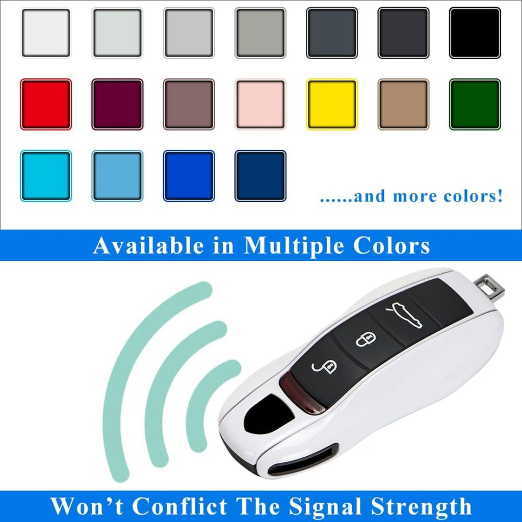 Coque de remplacement pour clé Porsche, 3 pièces, peinte 