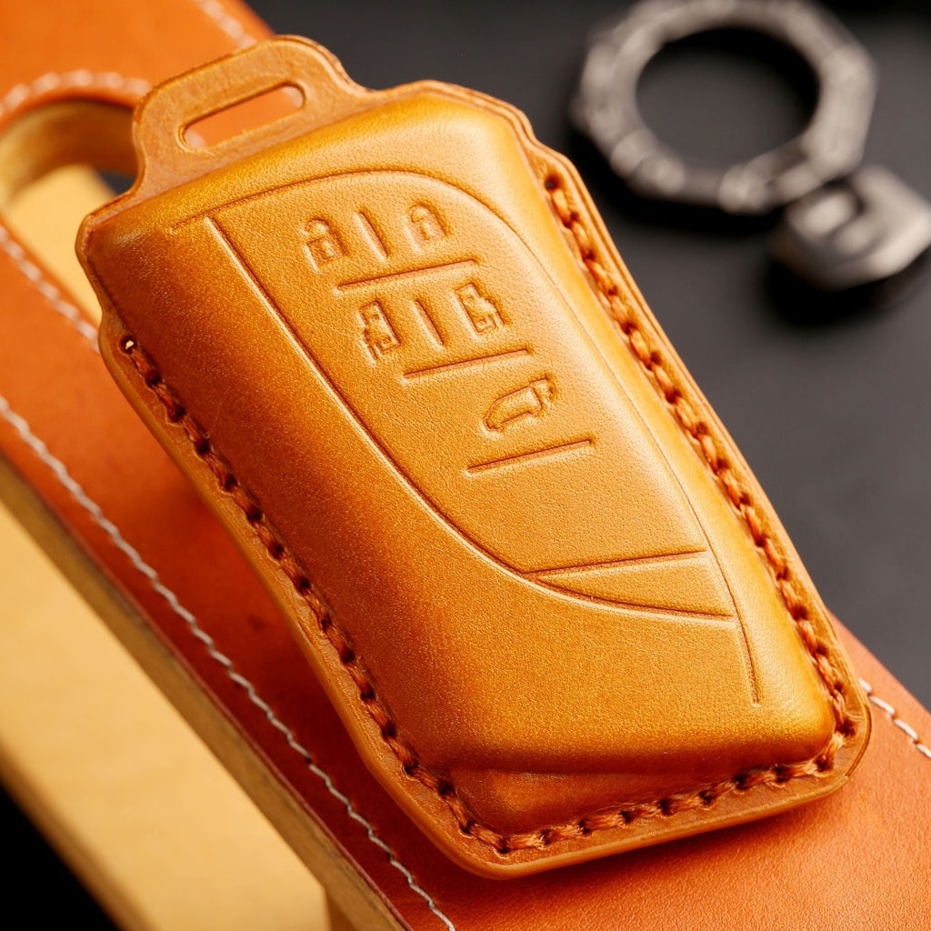 Luxuriöse Lexus-Schlüsselhülle – Handgefertigte Schutzhülle aus echtem Leder | Passend für alle Modelle