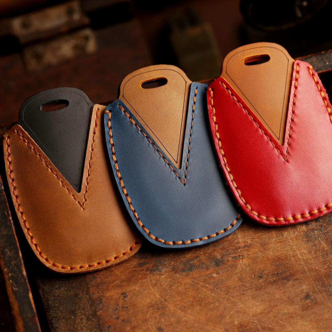 Hyundai IX25 Festa IX35 Autoschlüsselhülle aus Leder mit 3 Tasten