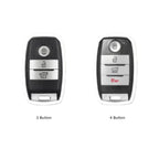 Étui de clé de voiture en cuir pour Kia K3 K4 K5 KX3 KX57 (3 ou 4 boutons)