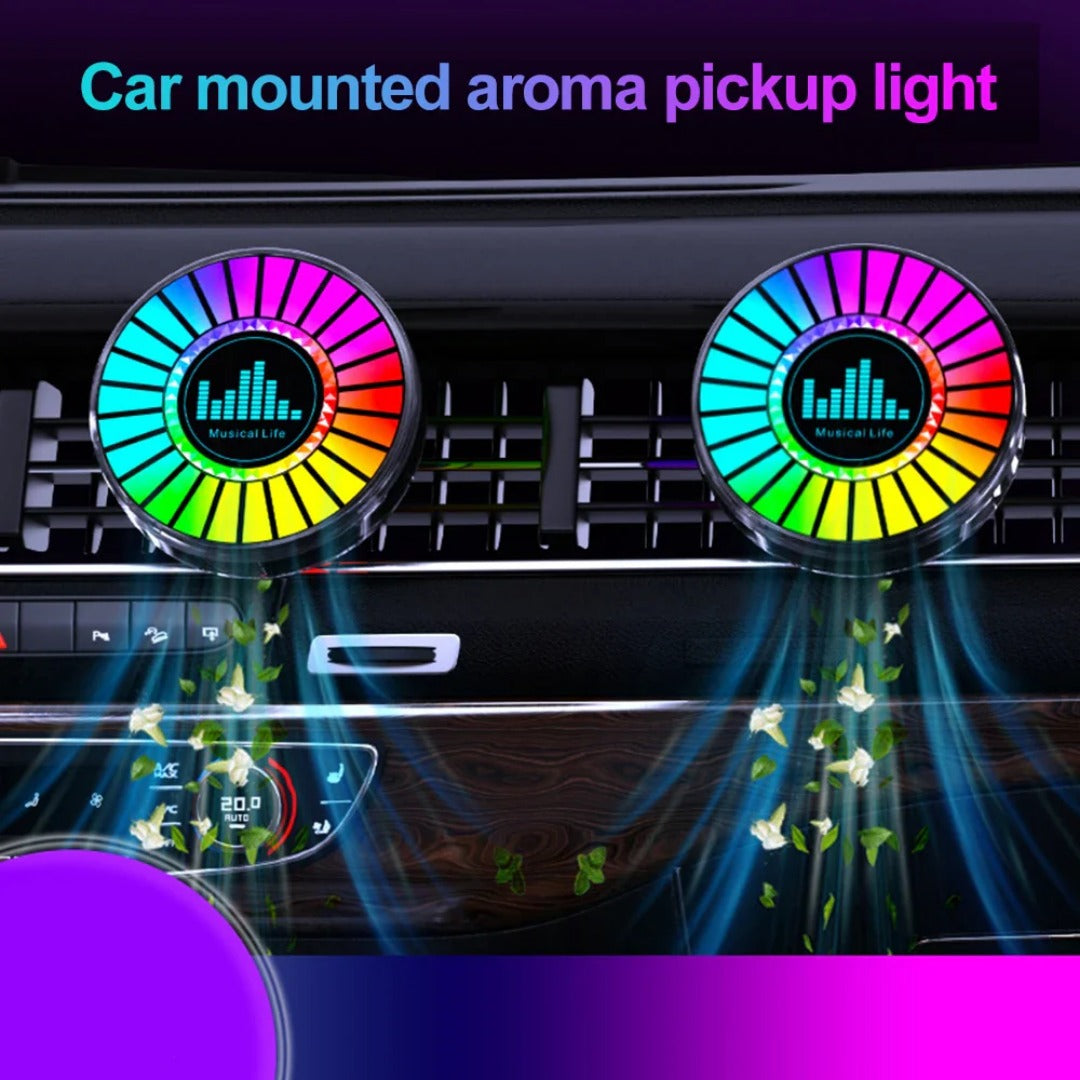 Éclairage d'ambiance musical RGB pour voiture, contrôlé par la voix