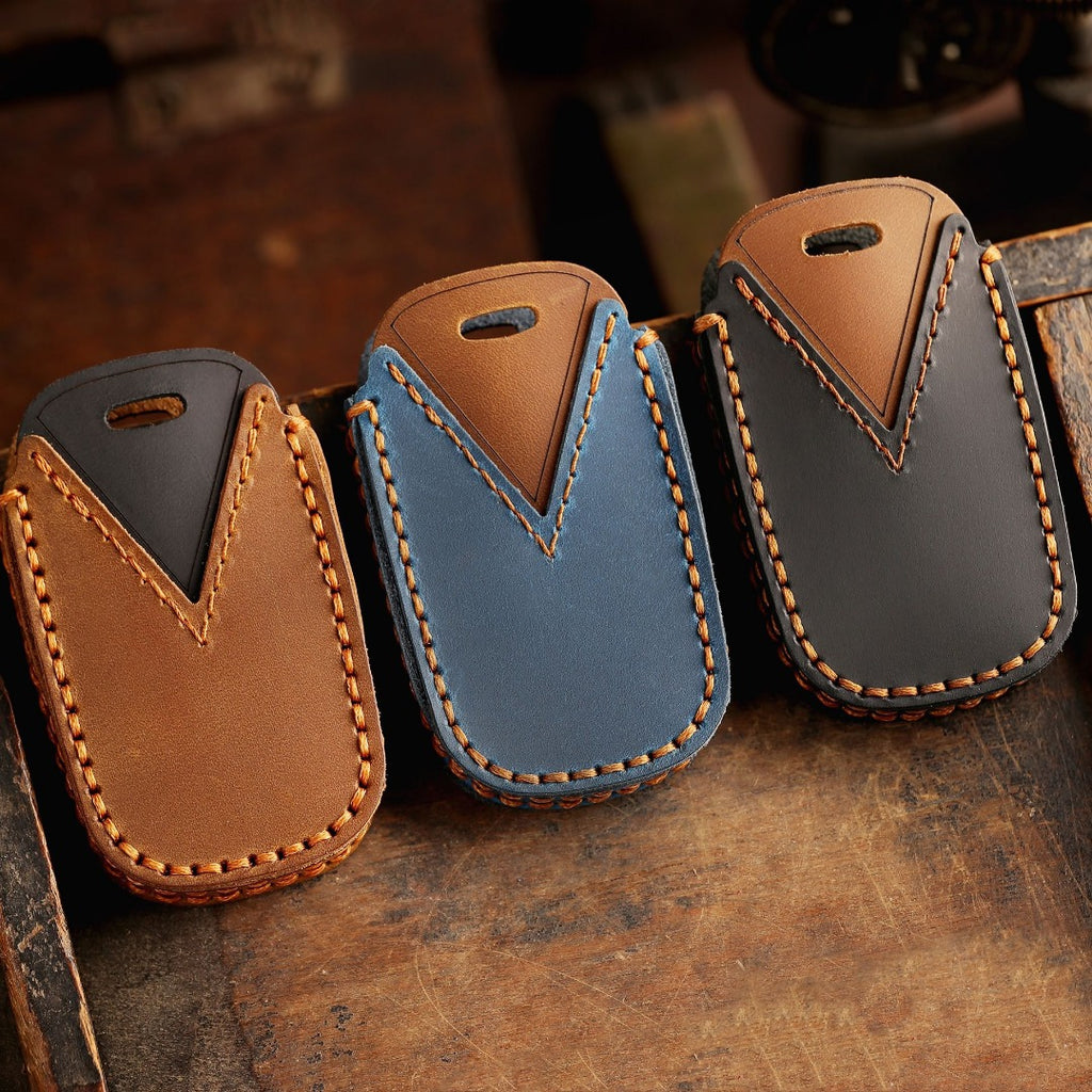 Kia K3 K4 K5 KX3 KX57 Autoschlüsselhülle aus Leder mit 3 und 4 Tasten