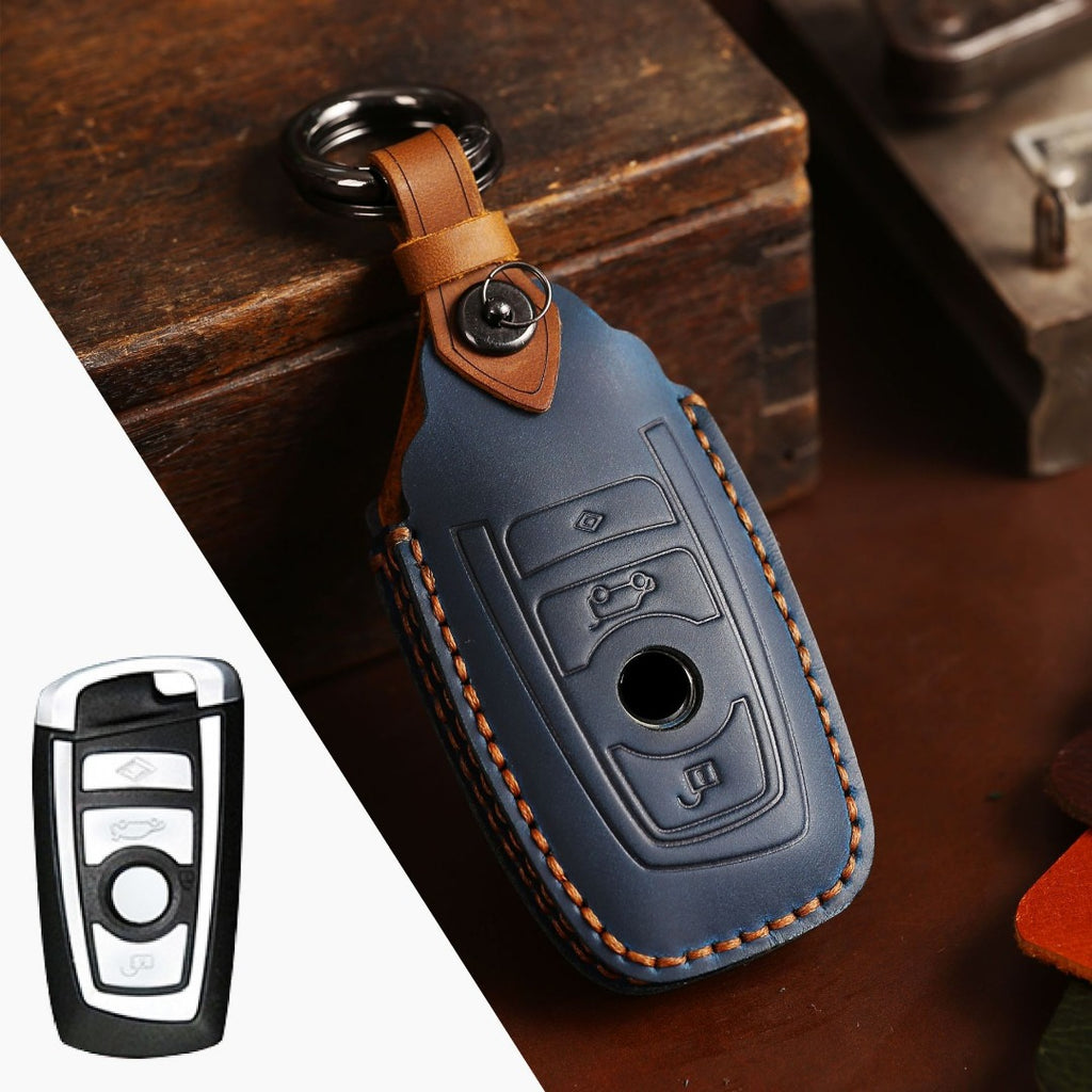 BMW Autoschlüsselhülle aus Leder mit 2 und 3 Tasten