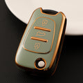 Carsine Hyundai Car Key Case Golden Edge Green / Key case