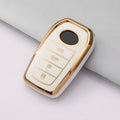 Carsine Toyota Car Key Case Golden Edge White / Key case