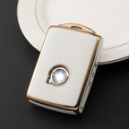 Carsine Volvo Car Key Case Golden Edge White / Key case